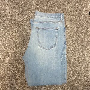 Classic Light Blue Men's Straight leg (Built in Flex) Jeans (34x30)